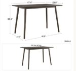 Novogratz Brittany Desk walnut finish on wood veneer -22674