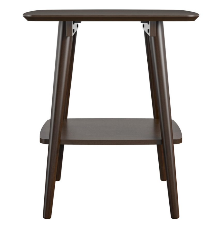 Novogratz Brittany End Table walnut finish on wood veneer-22682