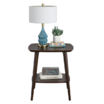 Novogratz Brittany End Table walnut finish on wood veneer-0