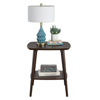 Novogratz Brittany End Table walnut finish on wood veneer-0
