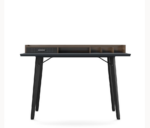 Alphason Memphis Desk walnut & charcoal grey finish-0