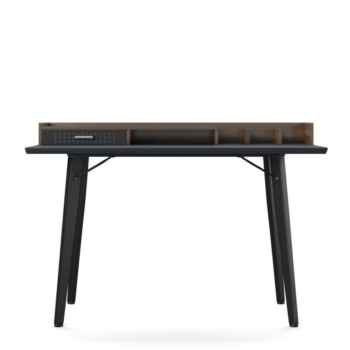 Alphason Memphis Desk walnut & charcoal grey finish-0