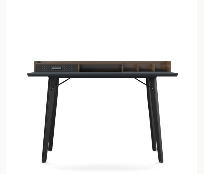 Alphason Memphis Desk walnut & charcoal grey finish-0