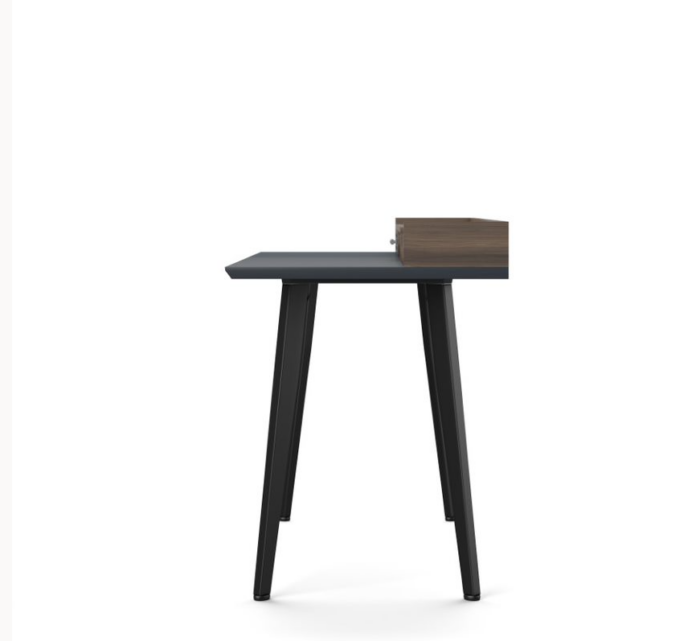 Alphason Memphis Desk walnut & charcoal grey finish-22687
