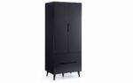 Julian Bowen Alicia 2 Door Retro Wardrobe in anthracite-0
