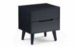 Julian Bowen Alicia 2 Drawer Retro Bedside anthracite-0