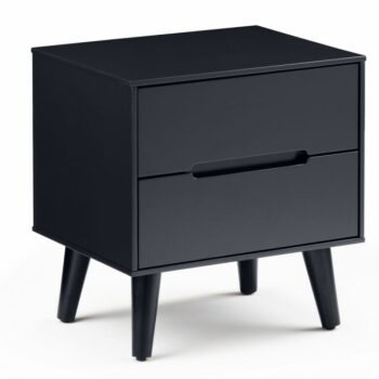 Julian Bowen Alicia 2 Drawer Retro Bedside anthracite-0