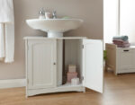GFW Colonial Underbasin Bathroom Cupboard in White-23973