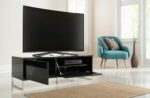Alphason Helium Floor Standing or Wall Mounted TV Unit in Black White or Oak & White-23206