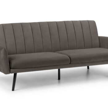 Julian Bowen Afina Sofa Bed in Grey Velvet-0