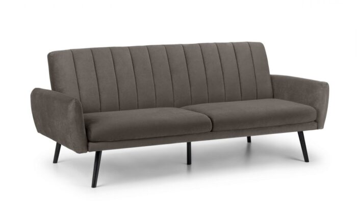 Julian Bowen Afina Sofa Bed in Grey Velvet-0