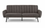 Julian Bowen Afina Sofa Bed in Grey Velvet-24339