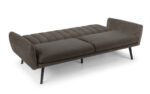 Julian Bowen Afina Sofa Bed in Grey Velvet-24340