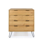 Core Augusta 4 drawer chest of drawers in antique waxed pine-23644