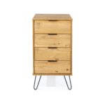 Core Augusta 4 drawer narrow chest of drawers in antique waxed pine-23648