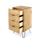 Core Augusta 4 drawer narrow chest of drawers in antique waxed pine-23651