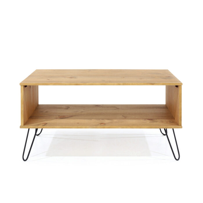 Core Augusta open coffee table in antique waxed pine-23664