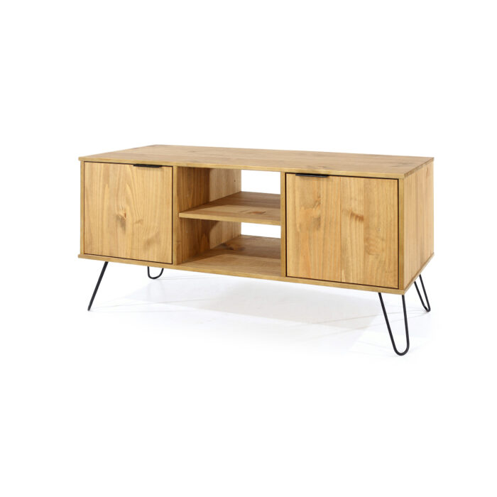 Core Augusta 2 door flat screen TV unit in antique waxed pine-23670