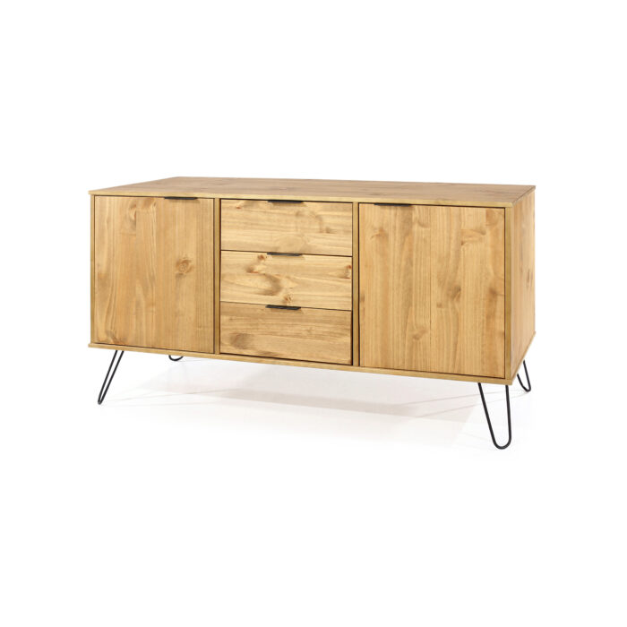 Core Augusta medium sideboard with 2 doors, 3 drawers in antique waxed pine-23680