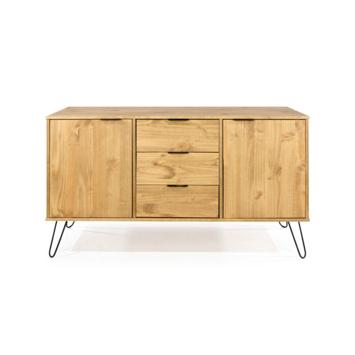 Core Augusta medium sideboard with 2 doors, 3 drawers in antique waxed pine-23678