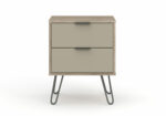 Core Augusta 2 drawer bedside cabinet in driftwood and calico effect-23689