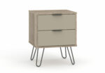 Core Augusta 2 drawer bedside cabinet in driftwood and calico effect-0