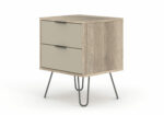 Core Augusta 2 drawer bedside cabinet in driftwood and calico effect-23687