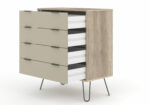Core Augusta 4 drawer chest of drawers in driftwood and calico effect-23698