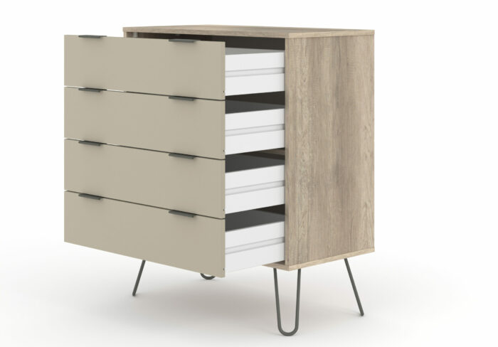 Core Augusta 4 drawer chest of drawers in driftwood and calico effect-23698
