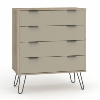 Core Augusta 4 drawer chest of drawers in driftwood and calico effect-0