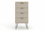 Core Augusta 4 drawer narrow chest of drawers in driftwood and calico effect-23704