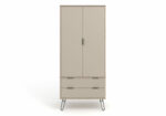 Core Augusta 2 door, 2 drawer wardrobe in driftwood and calico effect-23723