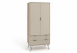 Core Augusta 2 door, 2 drawer wardrobe in driftwood and calico effect-0