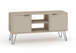 Core Augusta 2 door flat screen TV unit in driftwood and calico effect-0