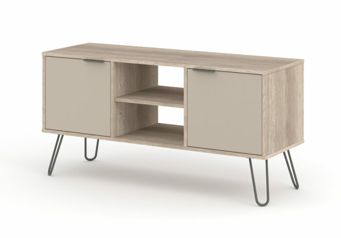 Core Augusta 2 door flat screen TV unit in driftwood and calico effect-23741