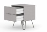 Core Augusta 2 drawer bedside cabinet in grey-23769