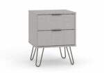 Core Augusta 2 drawer bedside cabinet in grey-0