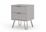 Core Augusta 2 drawer bedside cabinet in grey-23770