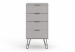 Core Augusta 4 drawer narrow chest of drawers in grey-23786