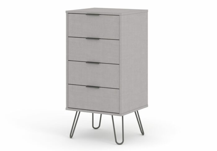 Core Augusta 4 drawer narrow chest of drawers in grey-23789