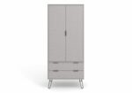 Core Augusta 2 door, 2 drawer wardrobe in grey-23818