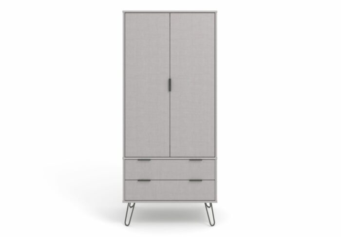 Core Augusta 2 door, 2 drawer wardrobe in grey-23818