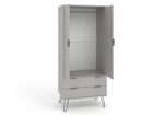 Core Augusta 2 door, 2 drawer wardrobe in grey-23814