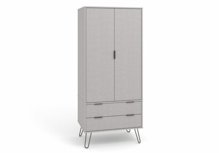 Core Augusta 2 door, 2 drawer wardrobe in grey-0