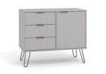 Core Augusta small sideboard with 1 door, 3 drawers in grey-0