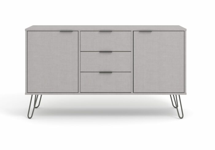 Core Augusta medium sideboard with 2 doors, 3 drawers in grey-23858