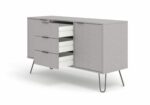 Core Augusta medium sideboard with 2 doors, 3 drawers in grey-23857