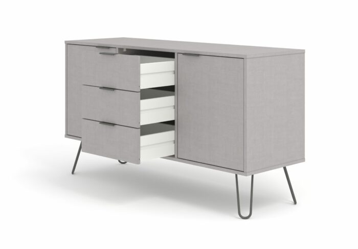 Core Augusta medium sideboard with 2 doors, 3 drawers in grey-23857