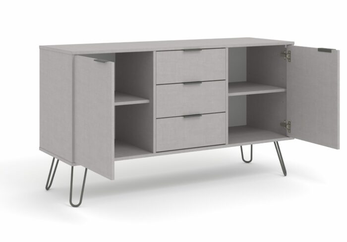 Core Augusta medium sideboard with 2 doors, 3 drawers in grey-23861