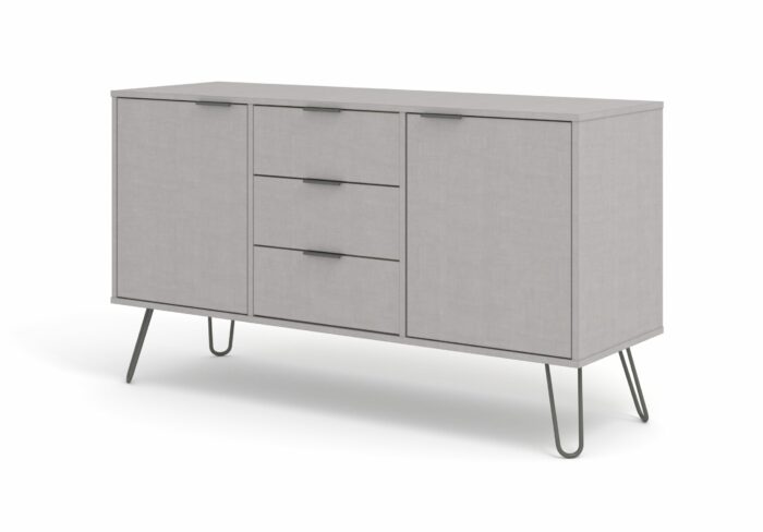 Core Augusta medium sideboard with 2 doors, 3 drawers in grey-23860